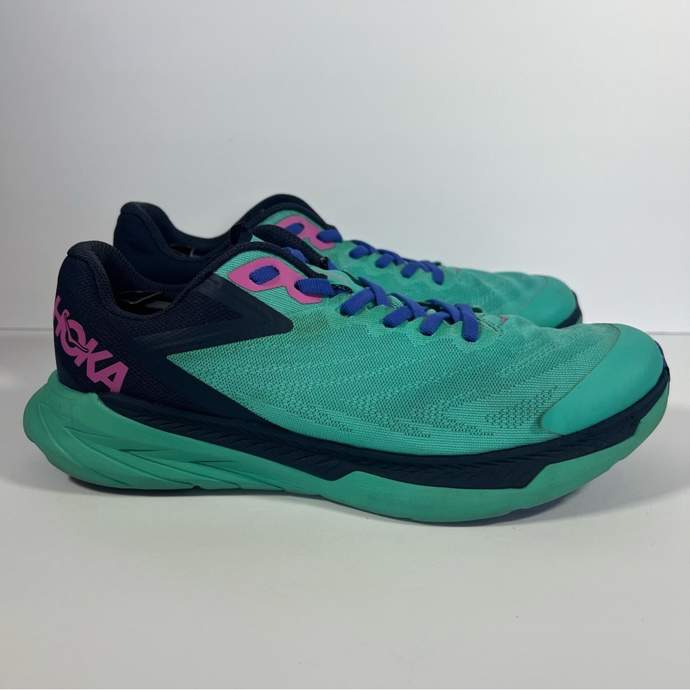Hoka One One Zinal Womens Size 9.5 B Teal Running Shoes Atlantis Outer Space - Picture 3 of 13
